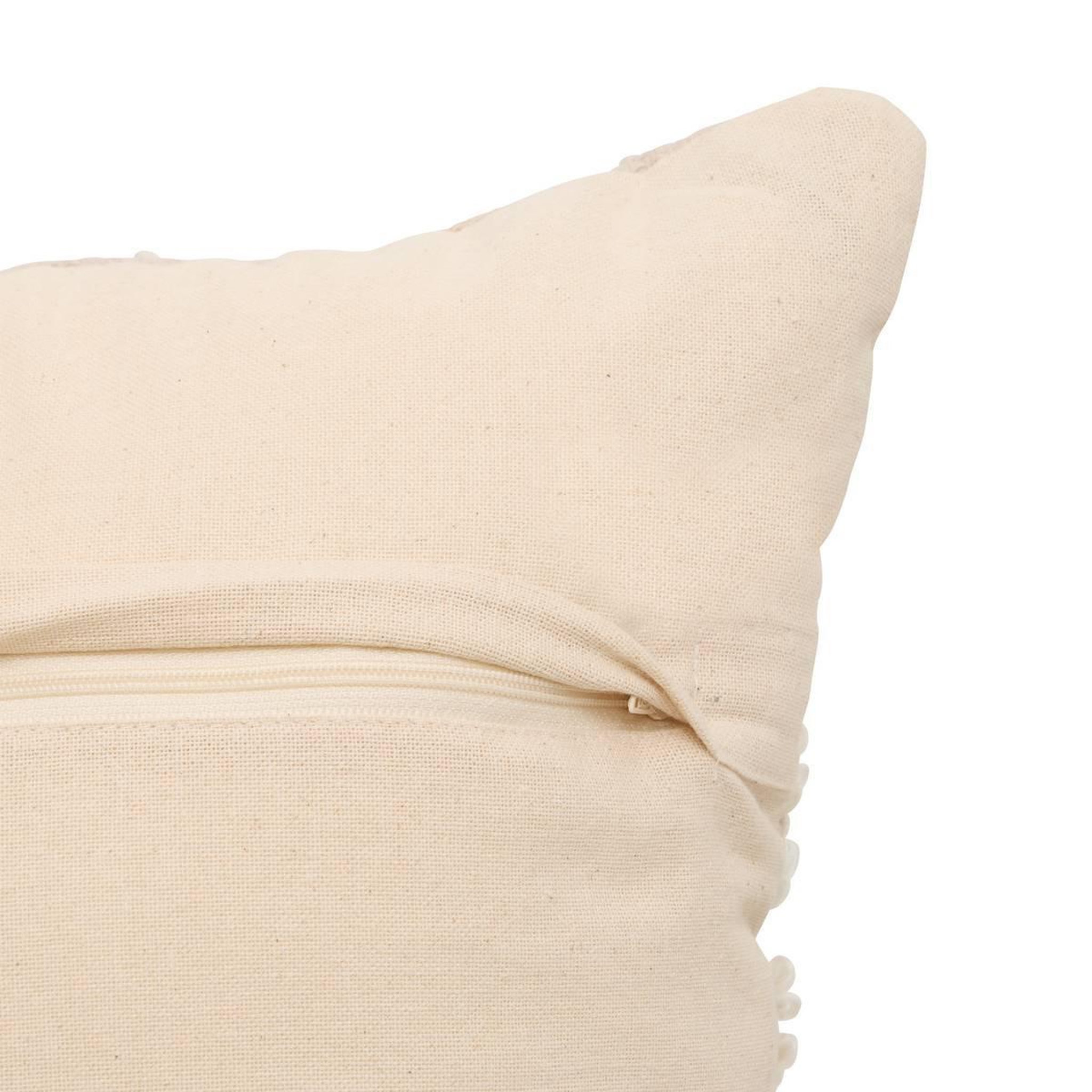 Voir la diapositive 3 : ATMOSPHERA Coussin déco bouclette  beryl  45x45cm beige lin