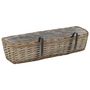 Voir la diapositive 4 : VIDAXL Jardiniere de balcon 2 pcs Osier avec doublure en PE 60 cm