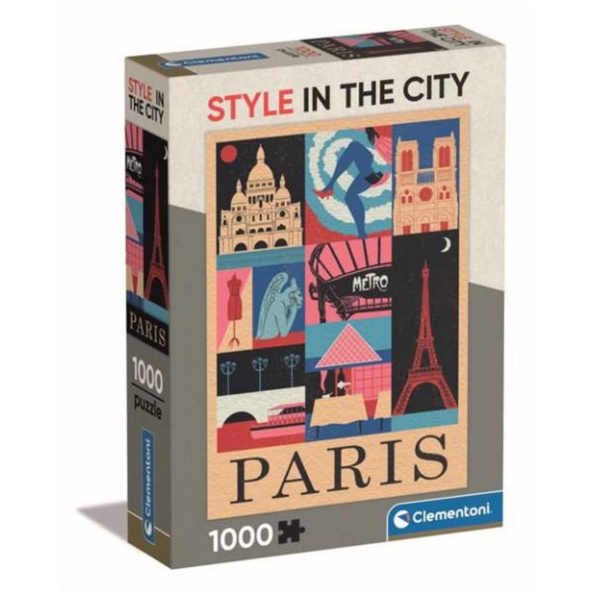 CLEMENTONI Puzzle compact 1000 pièces Clementoni Style in the City Paris