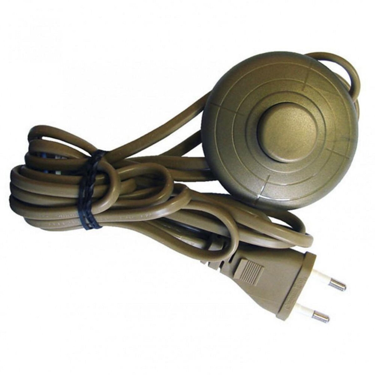 CENTRALE BRICO Cordon et interrupteur TIBELEC, plastique, or 500 W