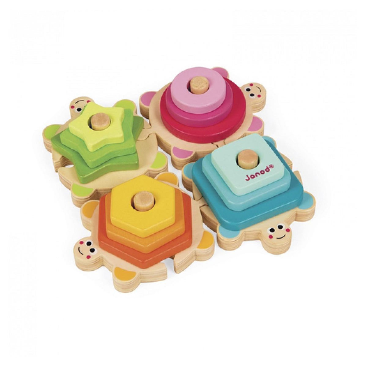 Juratoys-Janod Empilable tortues des formes -