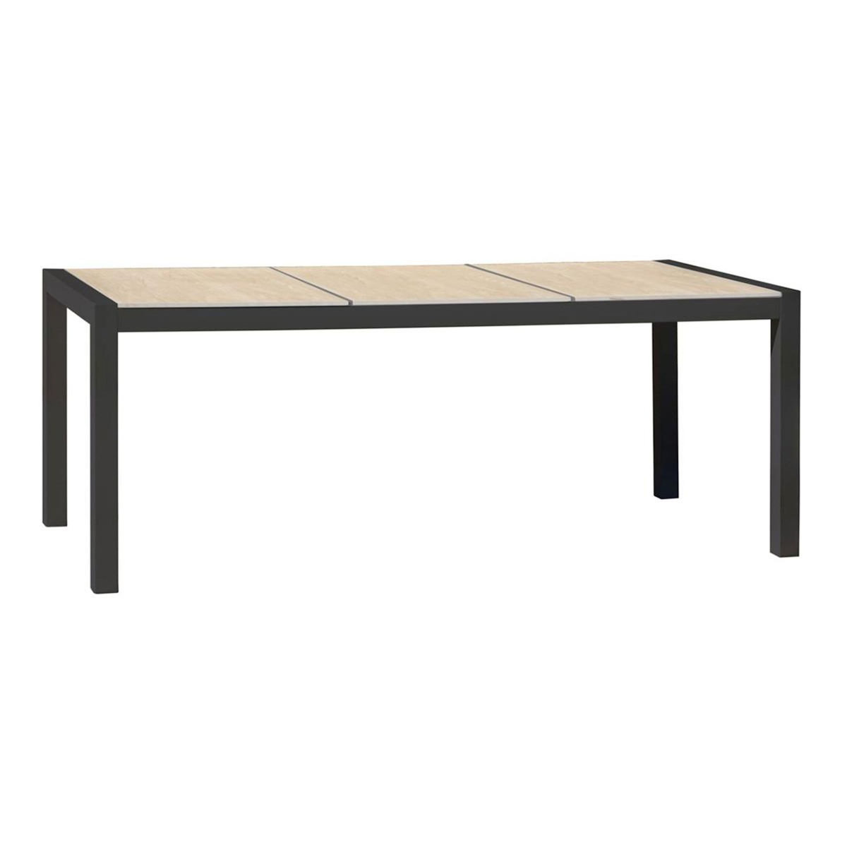 Paris Prix Table de Jardin en Céramique  Venise  195cm Gris Anthracite