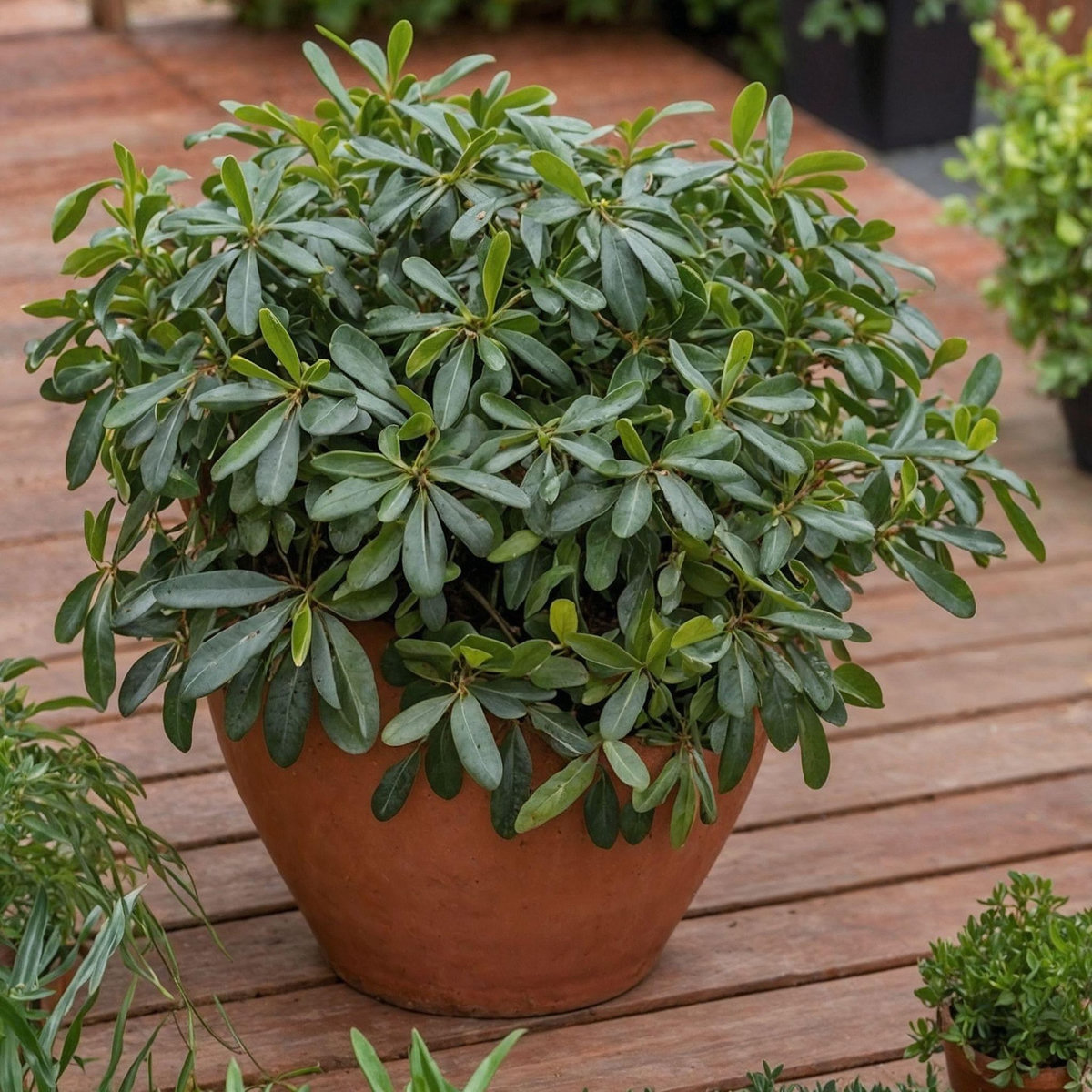 PLANT IN A BOX Pittospore du Japon - Pittosporum tobira nanum - Hauteur 30-40cm - ⌀19cm