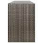 Voir la diapositive 5 : VIDAXL Abri pour poubelle quadruple Gris 274x80x117 cm Resine tressee