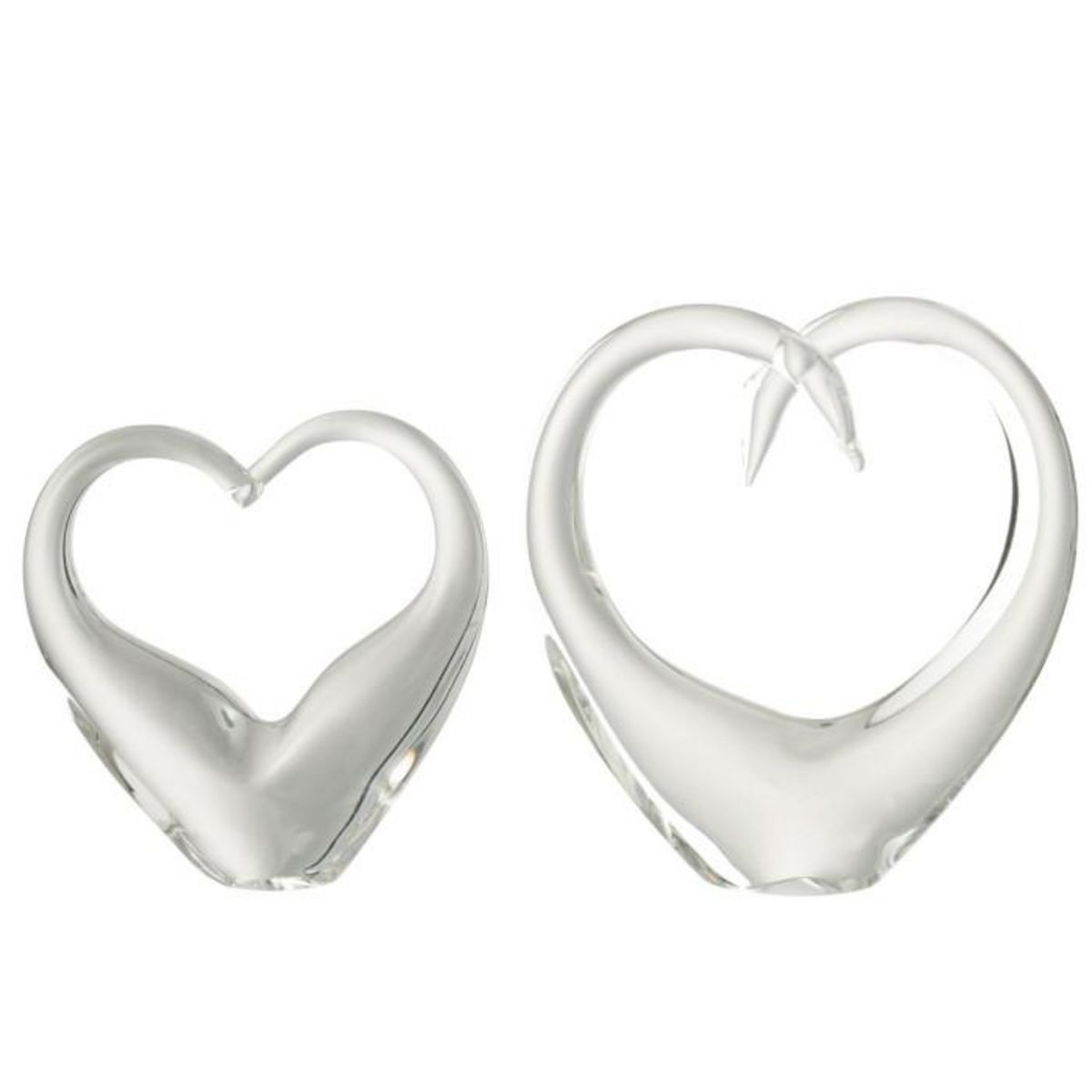 Paris Prix Presse-Papier en Verre  Cœur  23cm Transparent