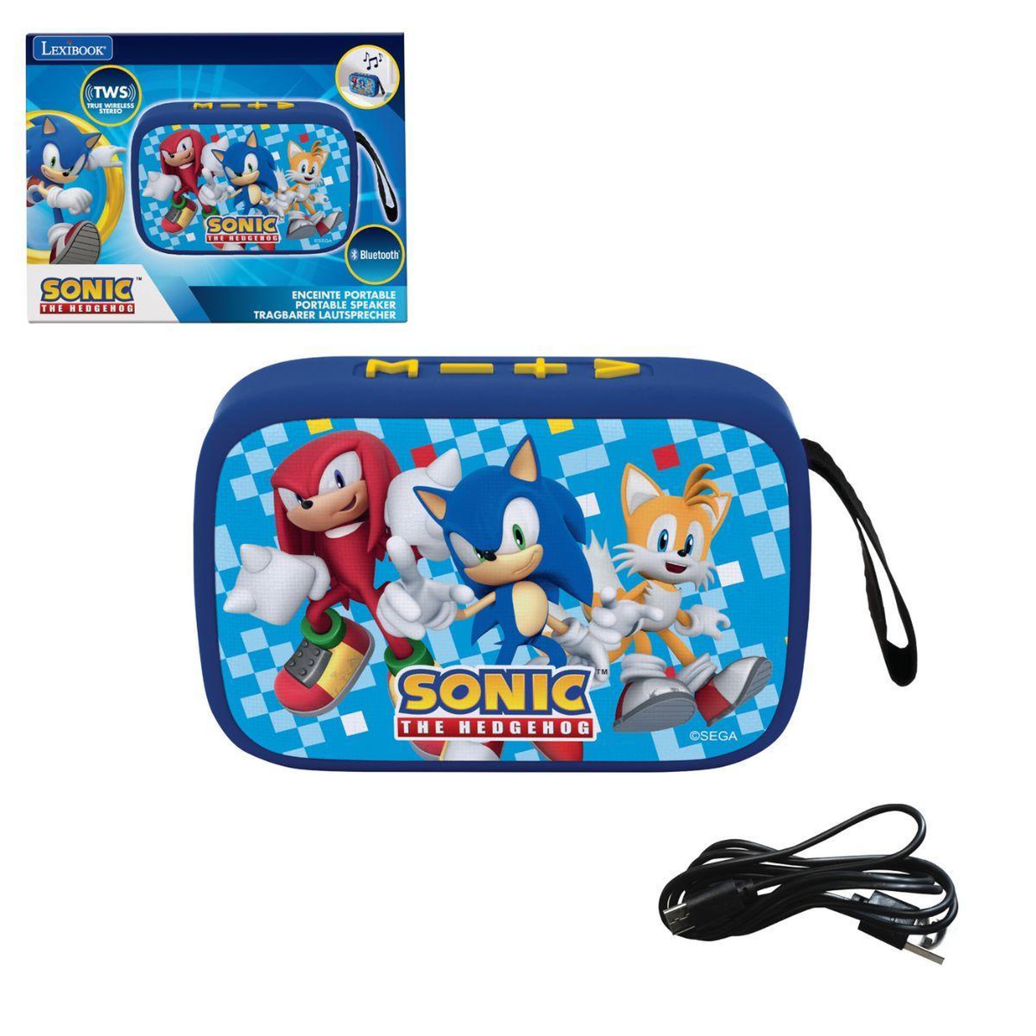 Voir la diapositive 1 : Lexibook Enceinte Bluetooth portable Sonic