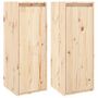 Voir la diapositive 2 : VIDAXL Armoires murales 2 pcs 30x30x80 cm Bois de pin massif