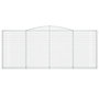 Voir la diapositive 4 : VIDAXL Paniers a gabions arques 6 pcs 400x30x160/180 cm Fer galvanise