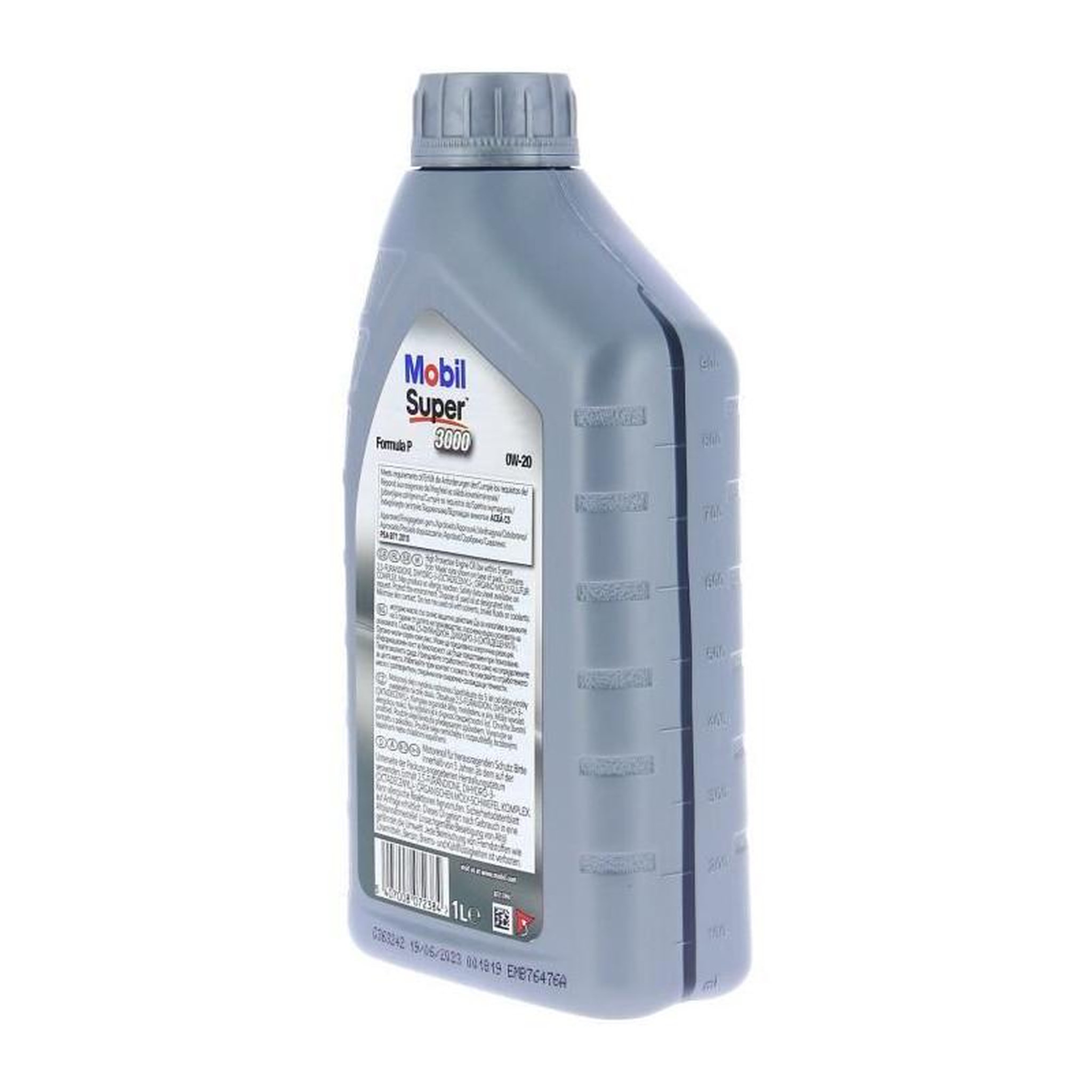 Voir la diapositive 2 : MOBIL Bidon huile de moteur - MOBIL - S3000 0W20 Formula-P - 1 L - 4 saisons