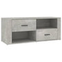 Voir la diapositive 2 : VIDAXL Meuble TV Gris beton 100x35x40 cm Bois d'ingenierie