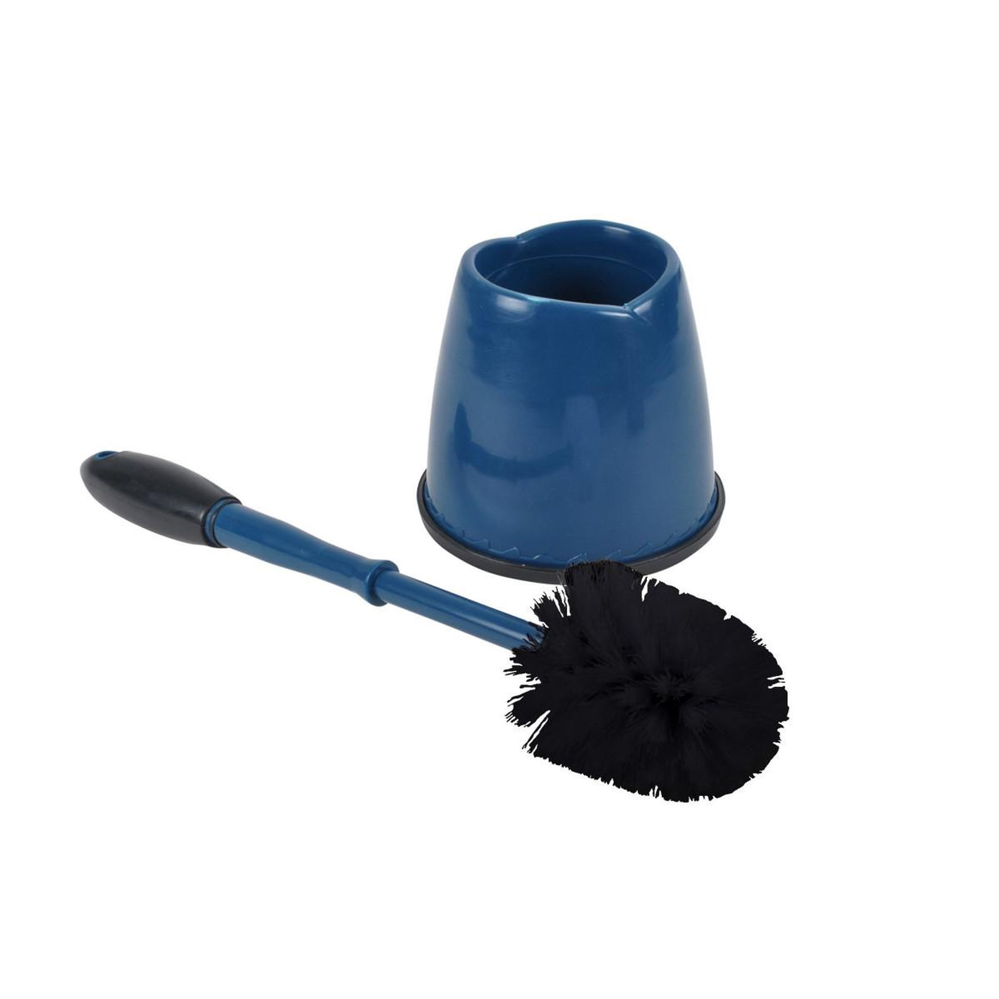 HOMEA Brosse wc  bicolore  anthracite & bleu paon