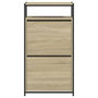 Voir la diapositive 5 : VIDAXL Armoire à chaussures chêne sonoma 60x34x112cm bois d ingénierie