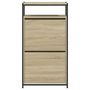 Voir la diapositive 5 : VIDAXL Armoire à chaussures chêne sonoma 60x34x112cm bois d ingénierie