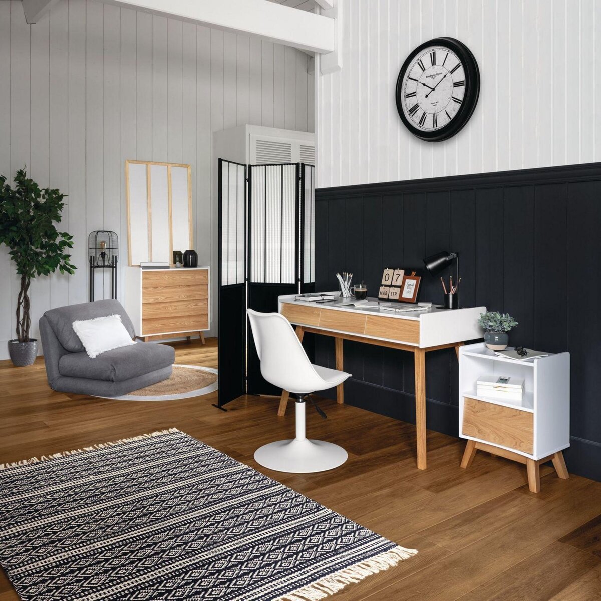 TOILINUX Lot de 2 Chaises ajustables en hauteur en polypropylène avec coussin