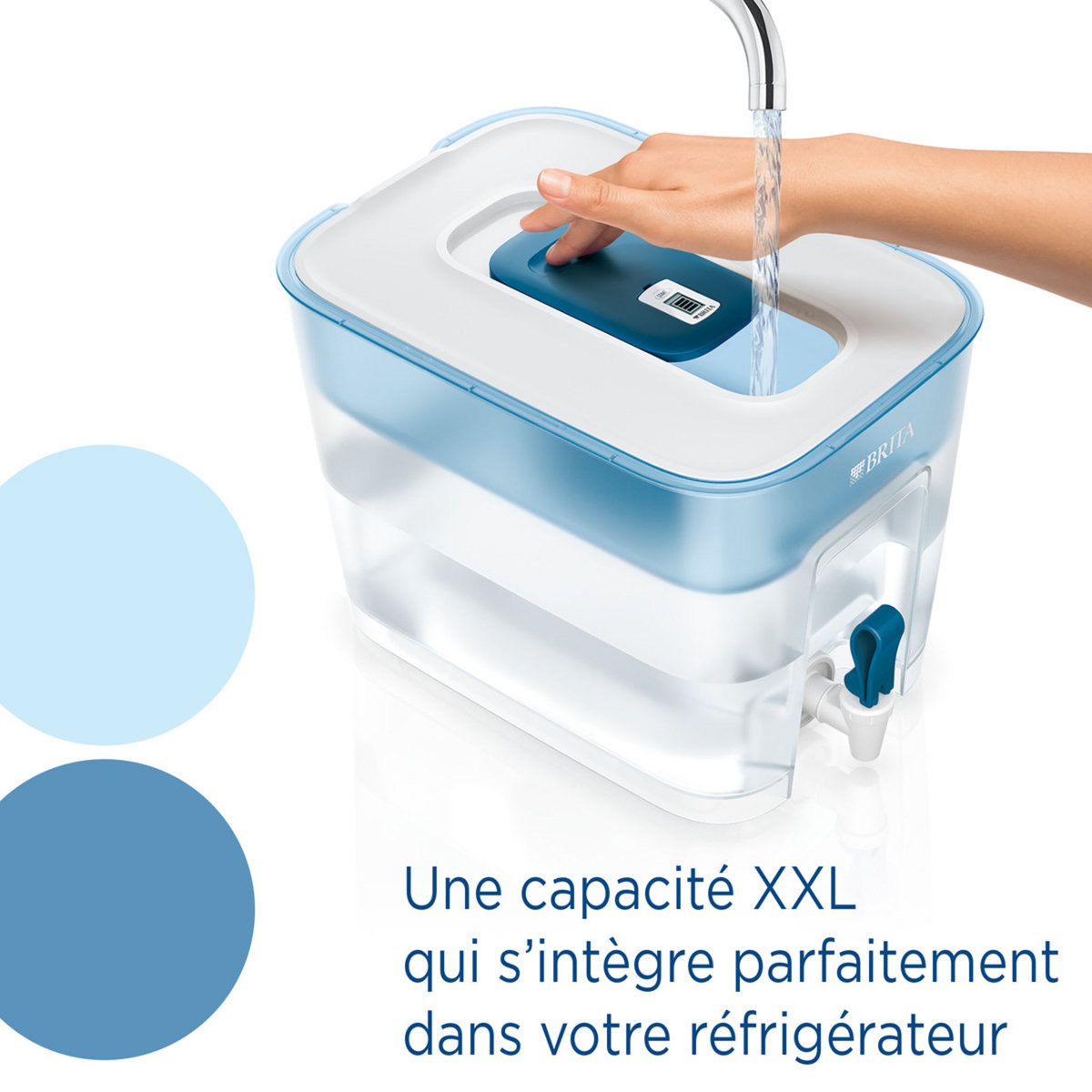 BRITA BRITA Distributeur d'eau filtrée Flow (8,2L) inclus 1 cartouche filtrante MAXTRA PRO All-in-1