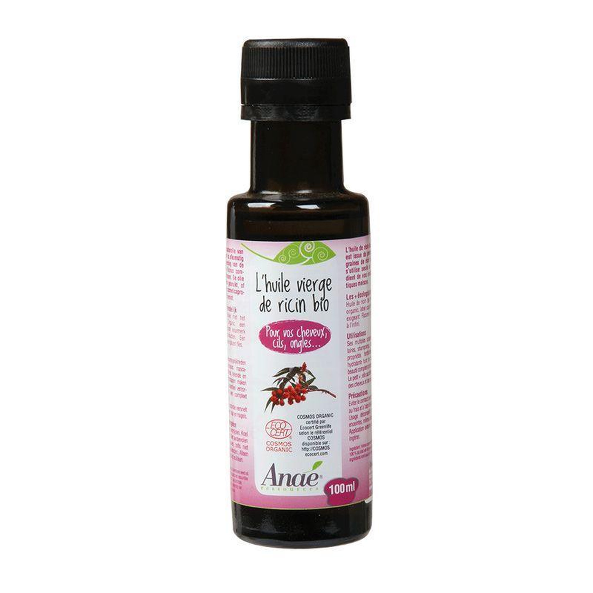 ANAÉ Huile vierge de ricin bio - 100 ml