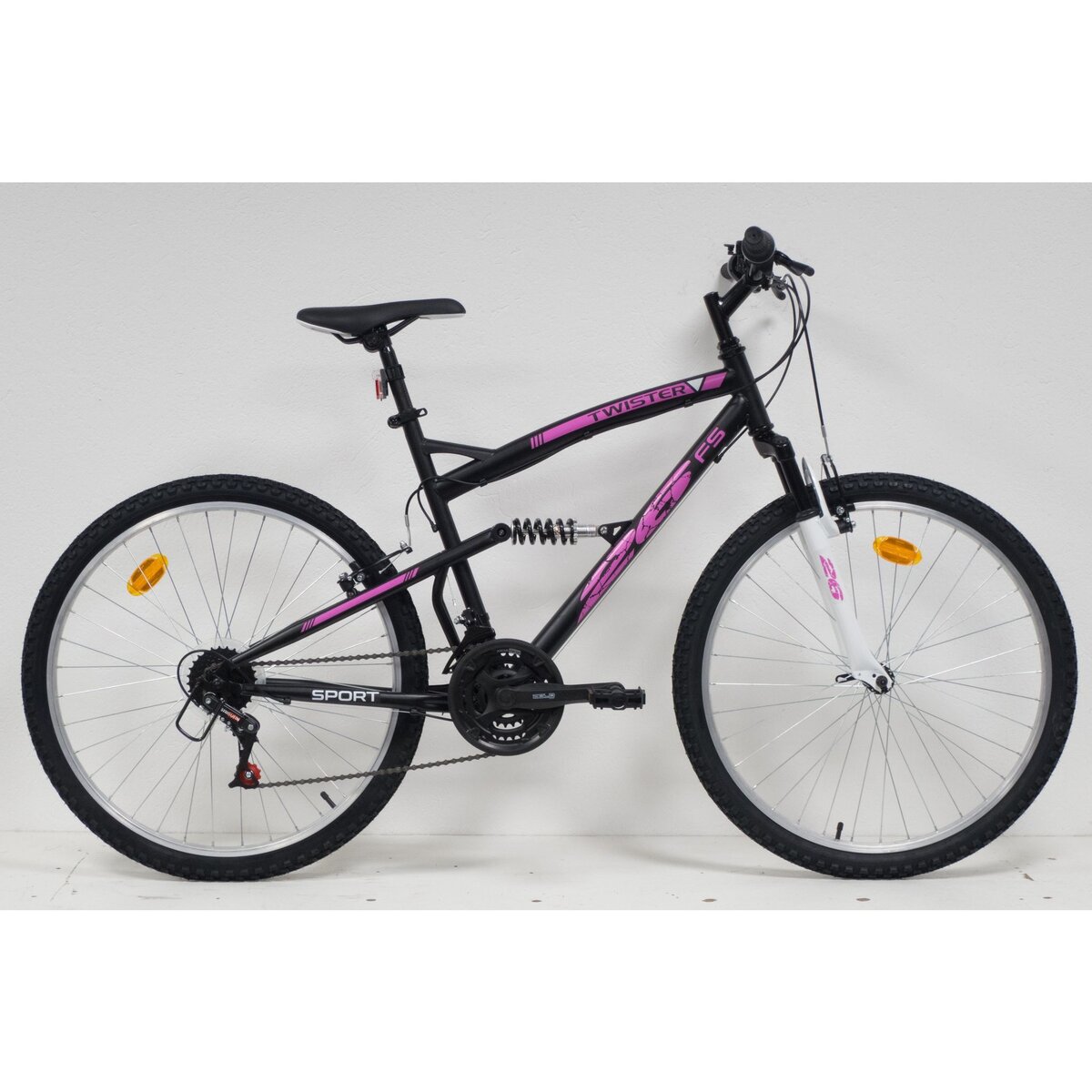 VTT 26 Tout Suspendu Femme Twister 18 Vitesses Freins V brake