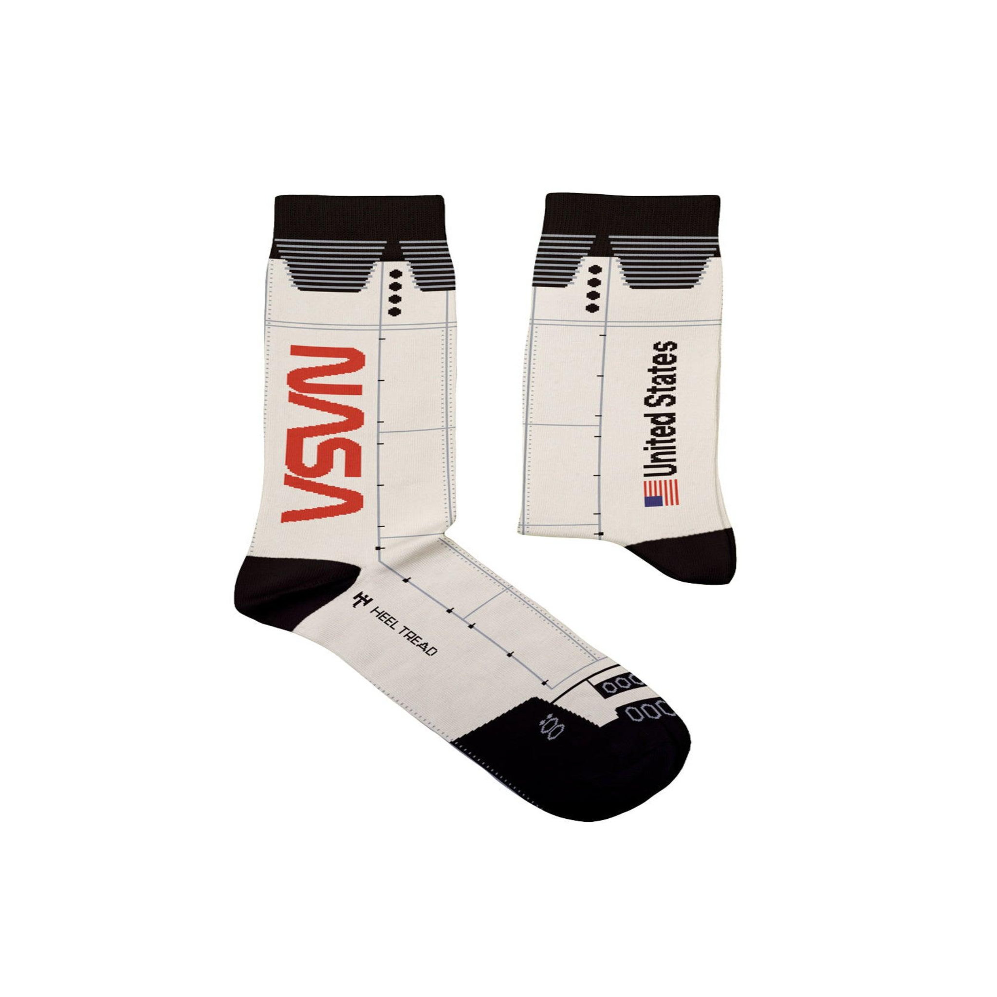 SOCK AFFAIRS Chaussettes navette spatiale de la nasa. Coloris disponibles : Blanc