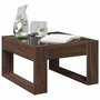 Voir la diapositive 5 : VIDAXL Table basse avec LED infini chene marron 50x53x30 cm