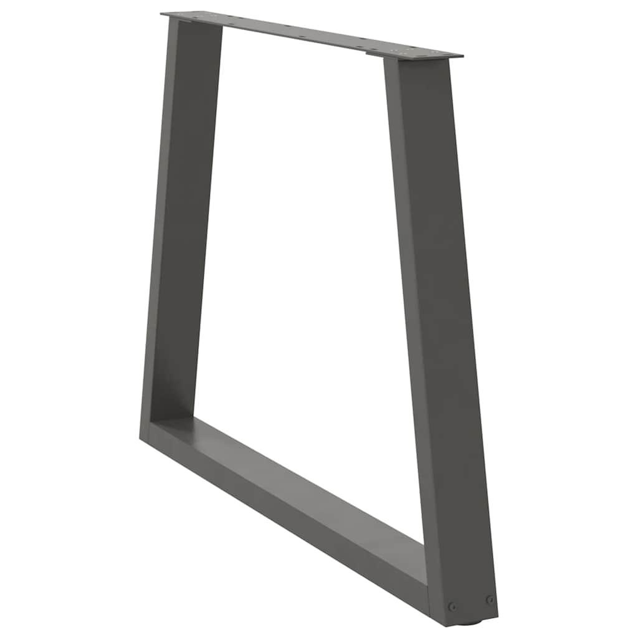 Voir la diapositive 4 : VIDAXL Pieds de table a manger forme de V 3 pcs 90x(72-73,3) cm acier