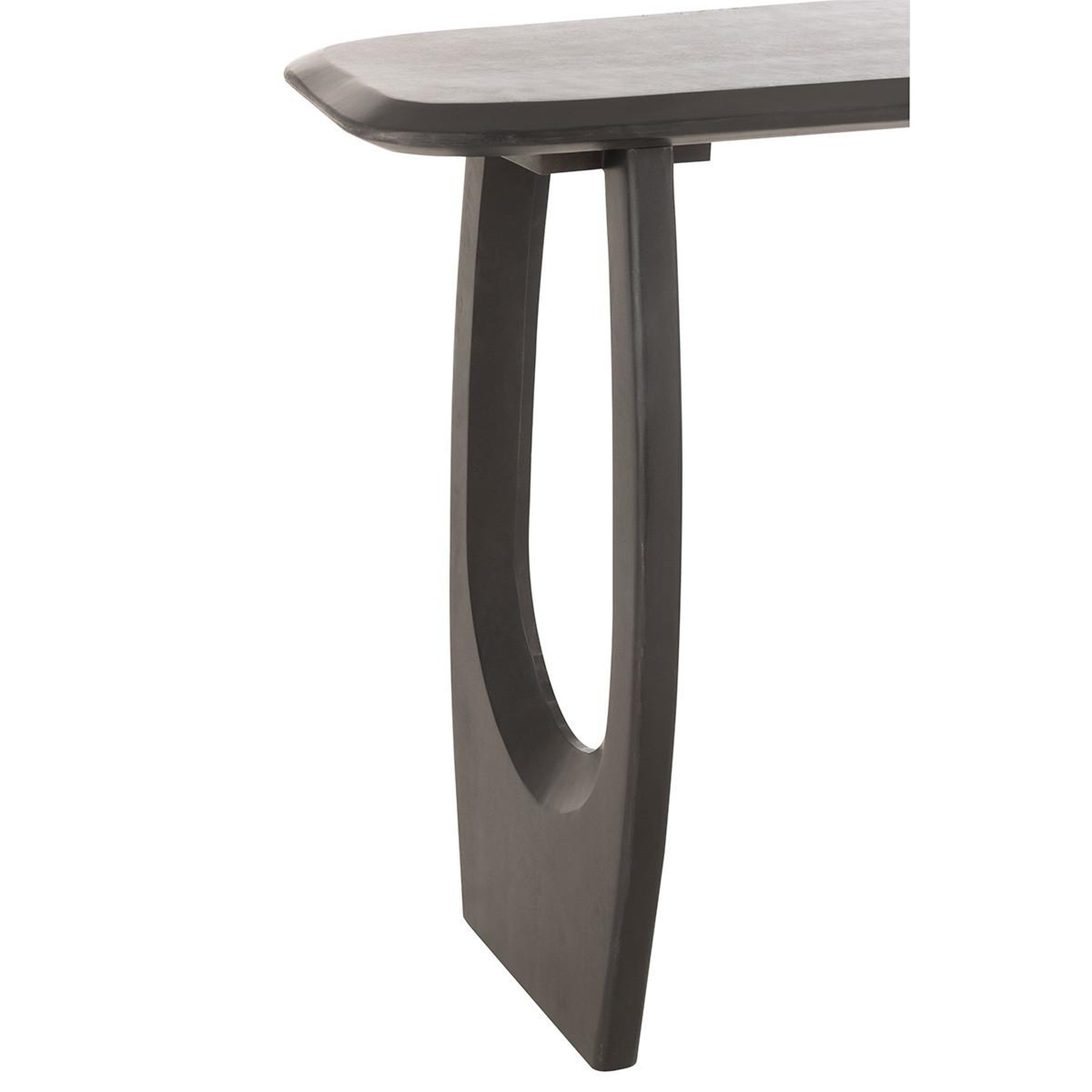 Voir la diapositive 5 : J-LINE Console design en bois  cave  120cm noir