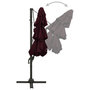 Voir la diapositive 5 : VIDAXL Parasol de jardin a 4 niveaux mat en aluminium rouge bordeaux