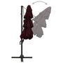 Voir la diapositive 5 : VIDAXL Parasol de jardin a 4 niveaux mat en aluminium rouge bordeaux