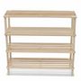 Voir la diapositive 3 : VIDAXL Range-chaussures a 4 etageres 2 pcs Bois de sapin solide