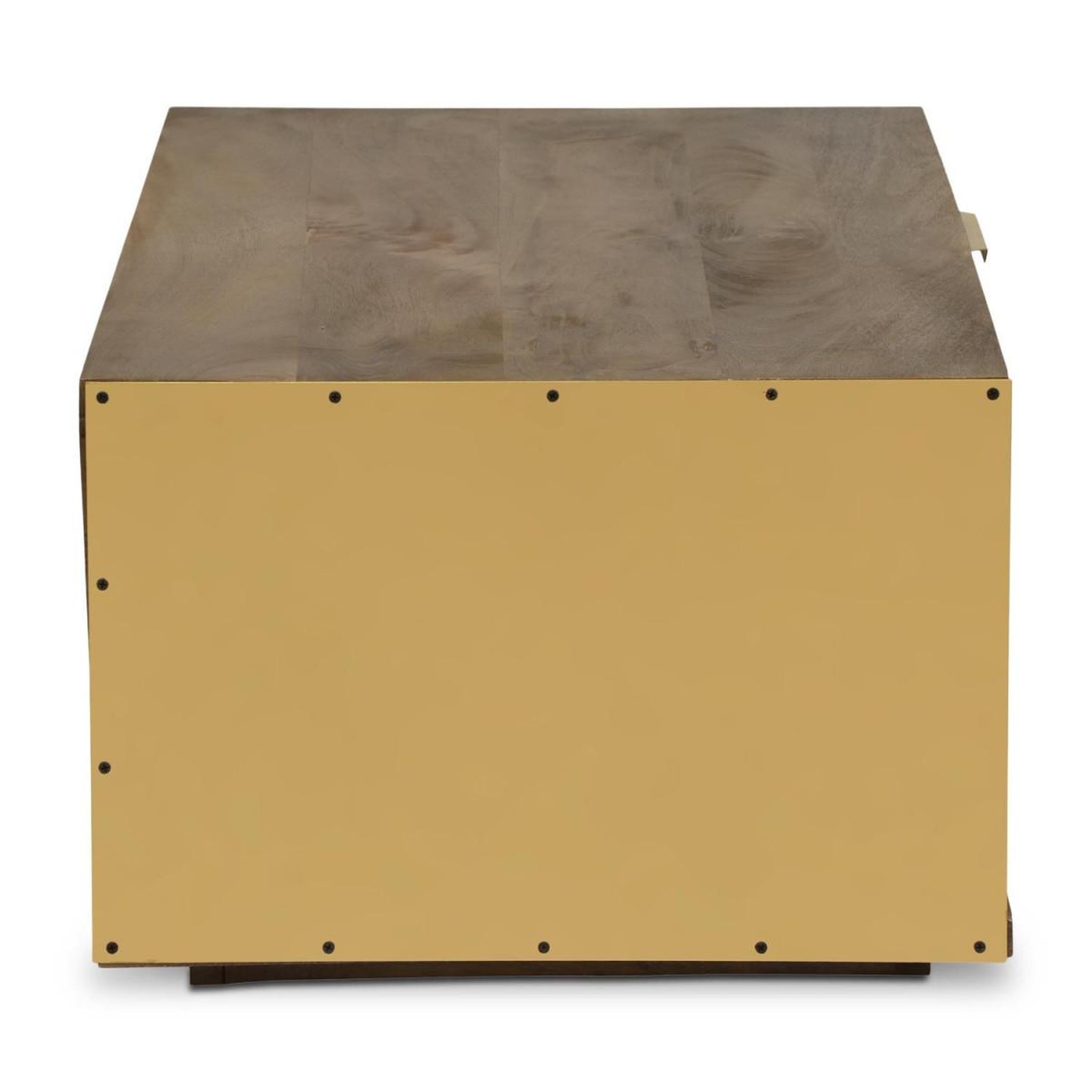 Voir la diapositive 3 : Paris Prix Table Basse Design  Firmin  110m Marron & Or