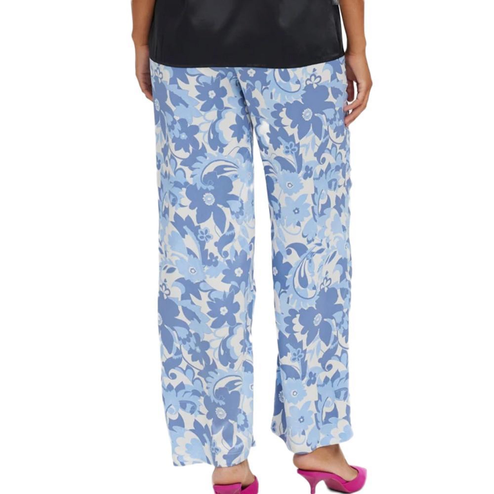 Voir la diapositive 2 : VERO MODA MATERNITY Pantalon Imprimé Bleu/Blanc Femme Vero Moda Marternity Mulla