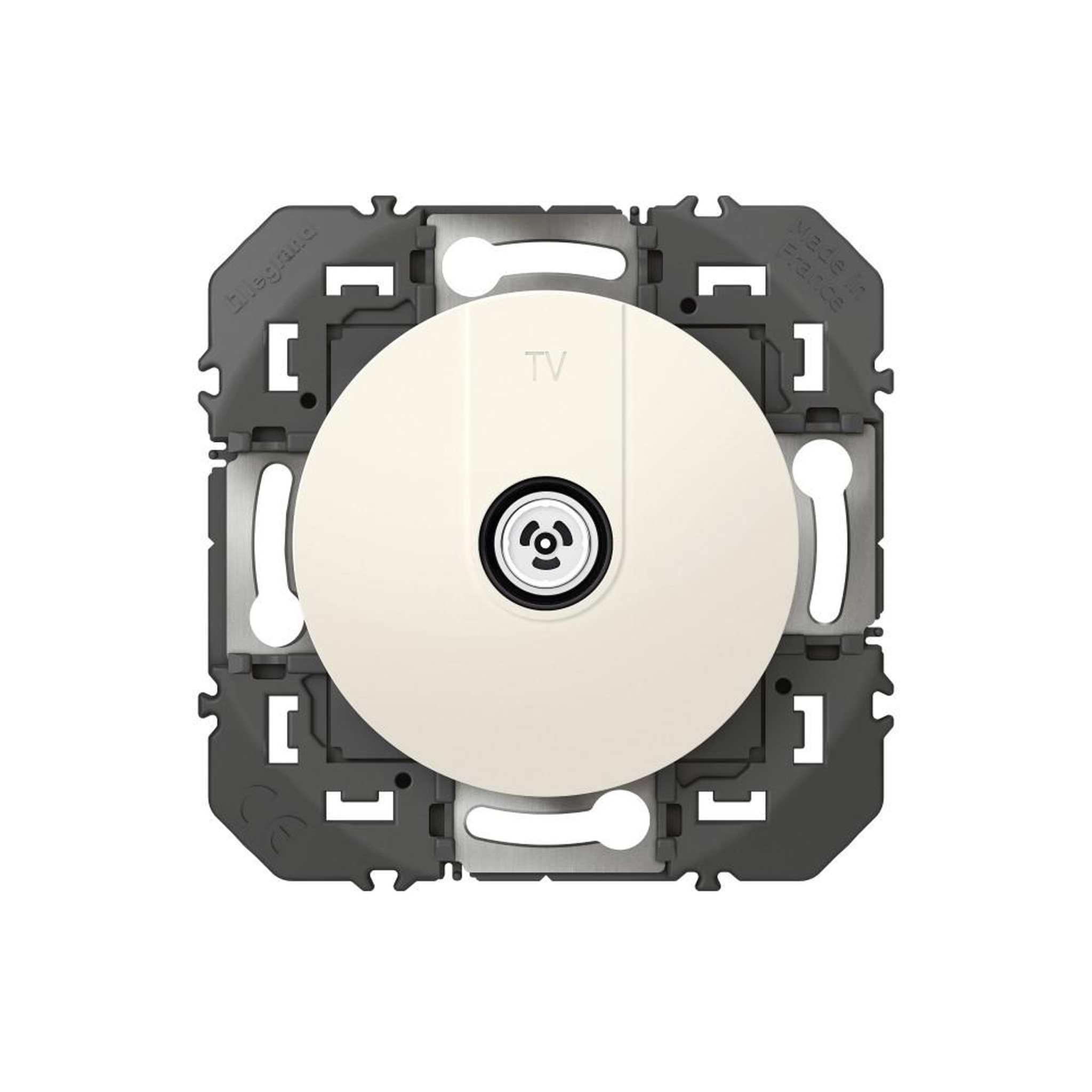 Legrand Prise tv Dooxie, LEGRAND, blanc