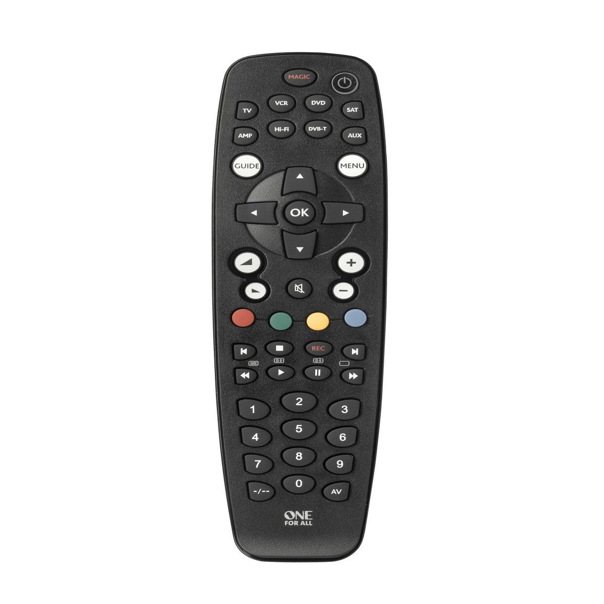 One For All One For All Basic URC 2981 télécommande IR Wireless TV, Boitier décodeur TV, DVD/Blu-ray, Barre de son Appuyez sur les boutons