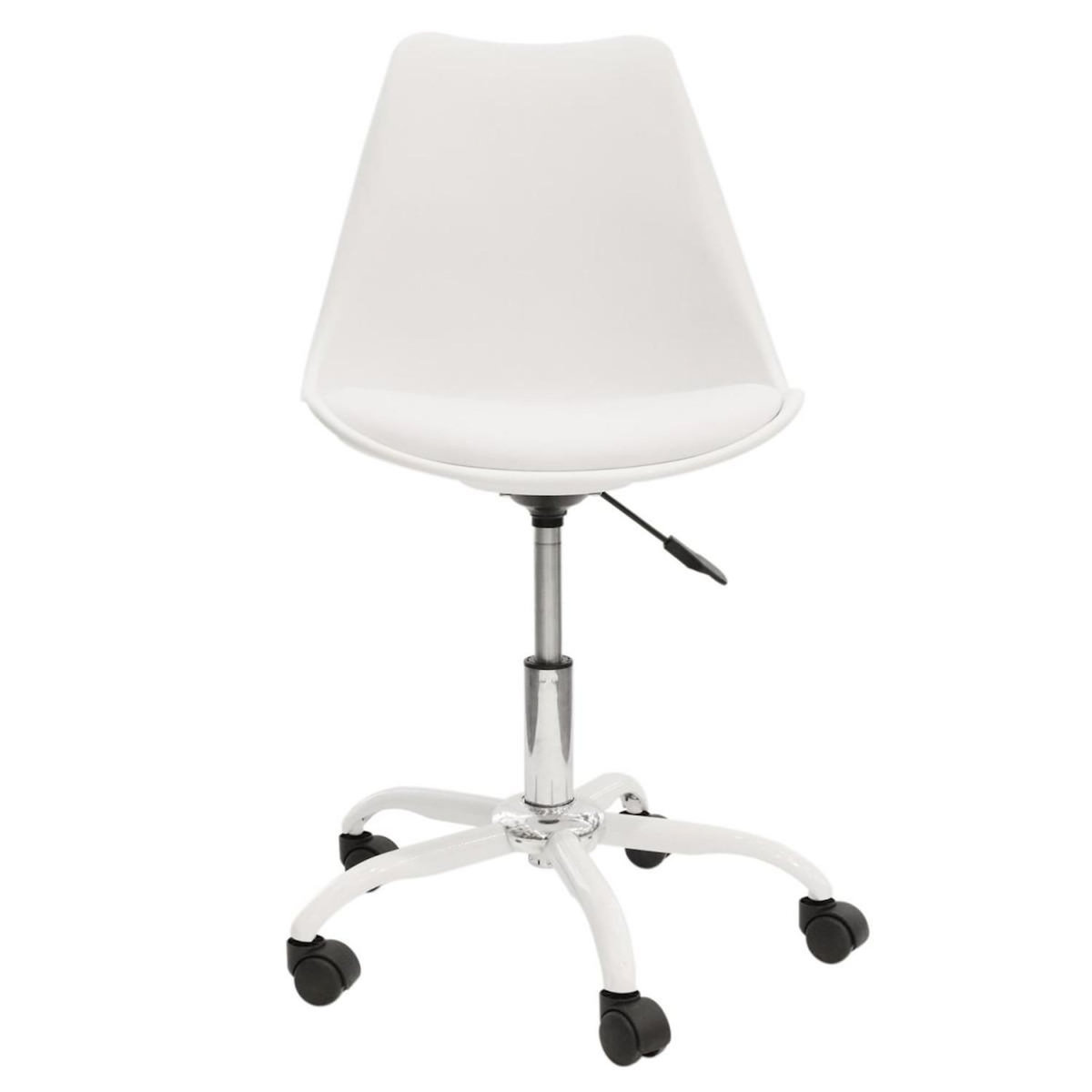 Paris Prix Lot de 2 Chaises à Roulettes  Kiruna  92cm Blanc