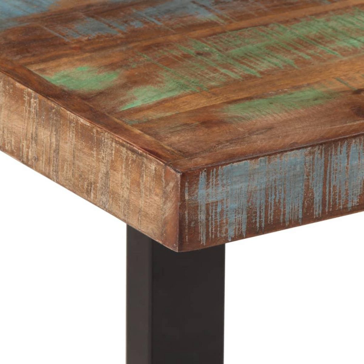 VIDAXL Banc 160 cm bois de recuperation massif et acier