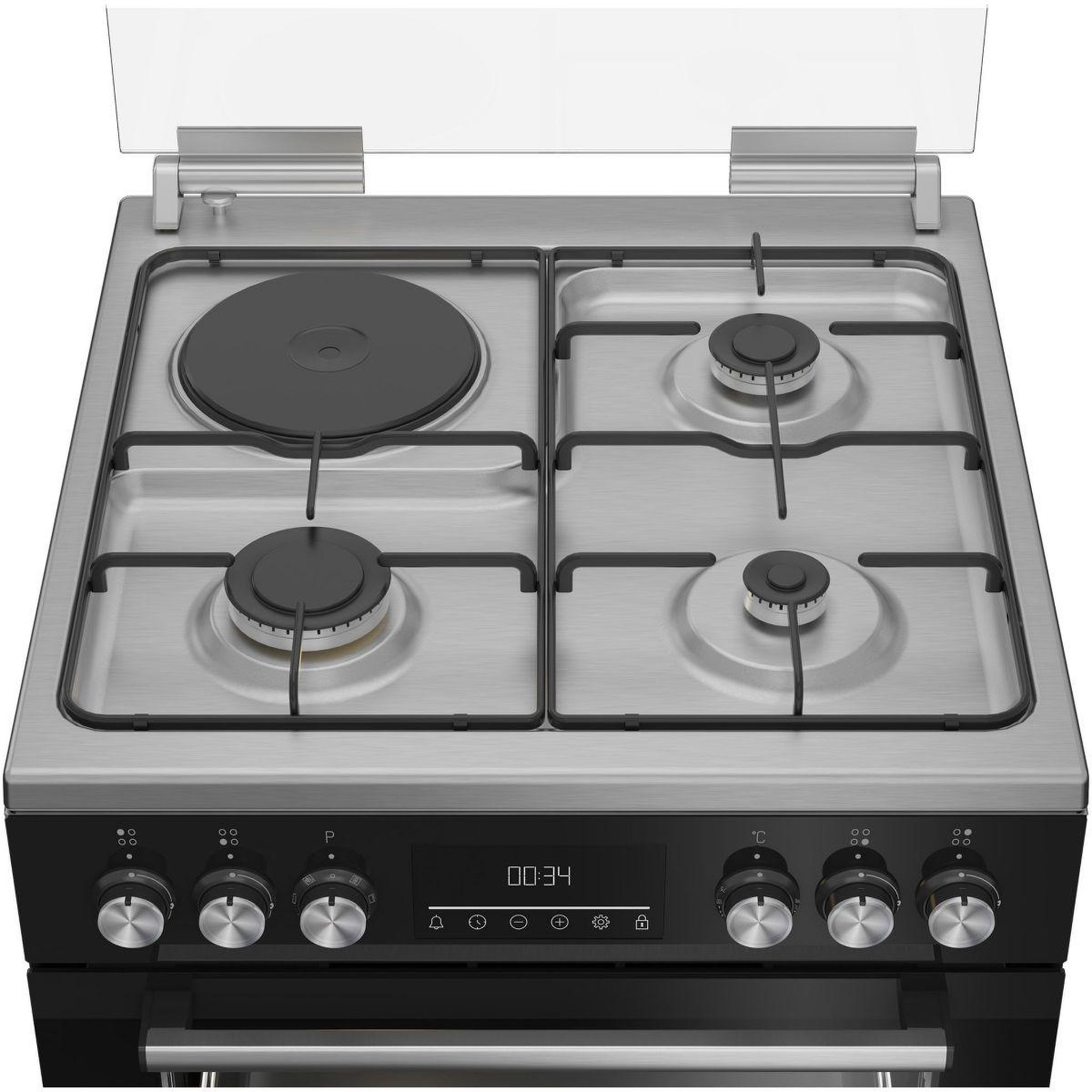 Voir la diapositive 3 : Beko Cuisinière mixte fbe63331xcs