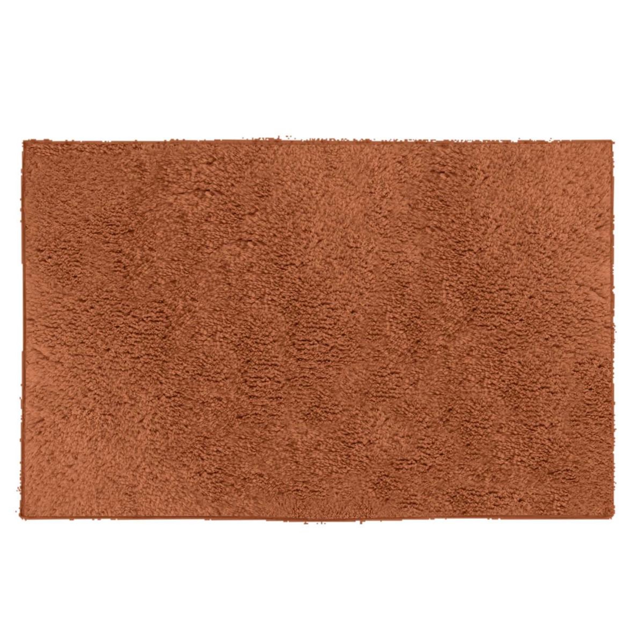 Douceur d'Intérieur Tapis de bain en microfibre  mael  50x80cm terracotta