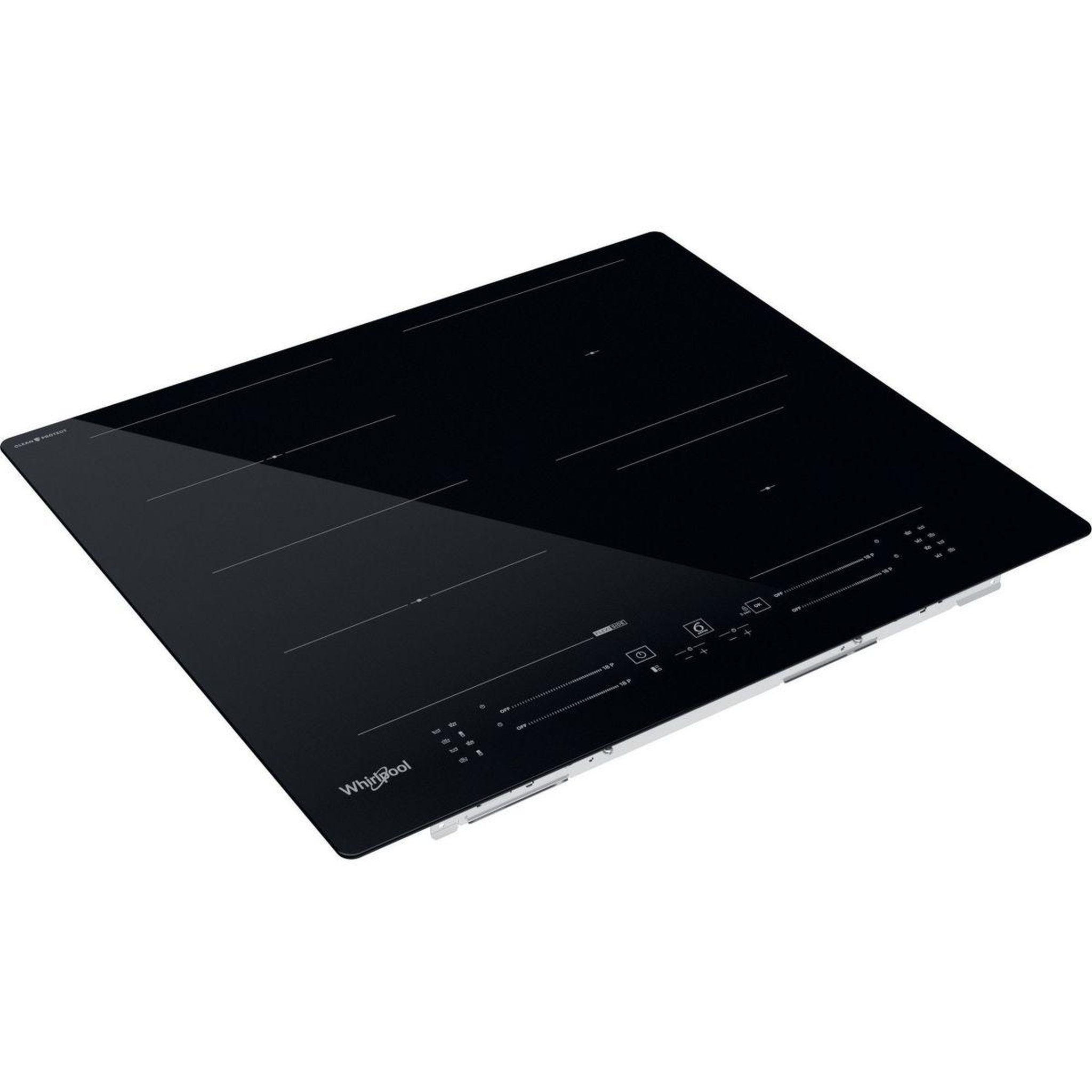 Voir la diapositive 3 : Whirlpool Plaque induction wfs3660cpne cleanprotect