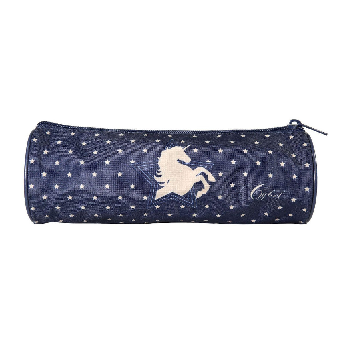 Bagtrotter Bagtrotter - Cybel -Trousse Scolaire Ronde - Marine - 1 Compartiment Zippé - 22x7x7cm - Matière Polyester - Accessoire et Papeterie Scolaire