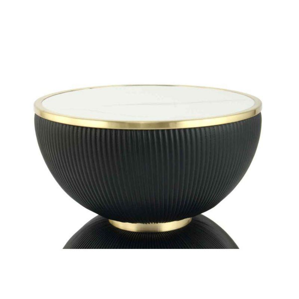 Paris Prix Table d'Appoint Design  Jokai  51cm Noir & Or
