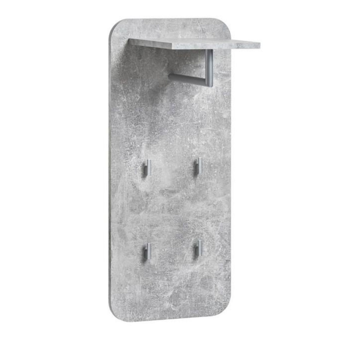 Paris Prix Étagère & Penderie Design 'Wally  80cm Argent