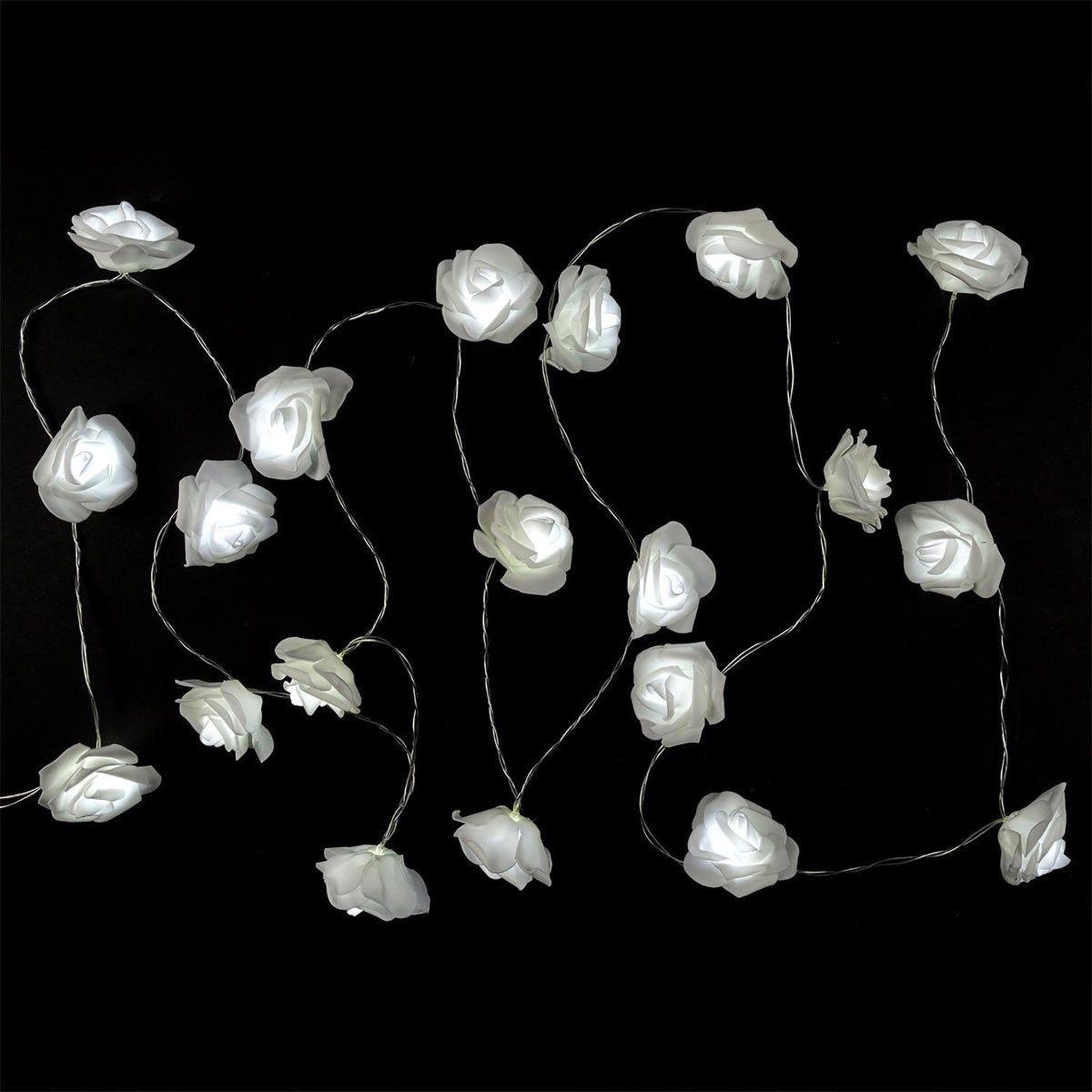 Voir la diapositive 3 : The Home Deco Factory Guirlande lumineuse 20 led  rose  350cm blanc