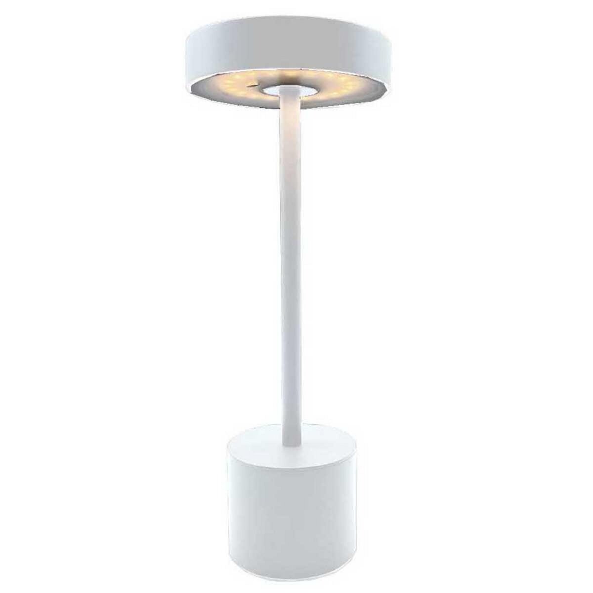 Lampe de table sans fil LED couleur blanc chaud Métal Noir H22XL16CM DAY
