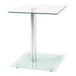 Paris Prix Table d'Appoint en Verre  Nolan  52cm Transparent