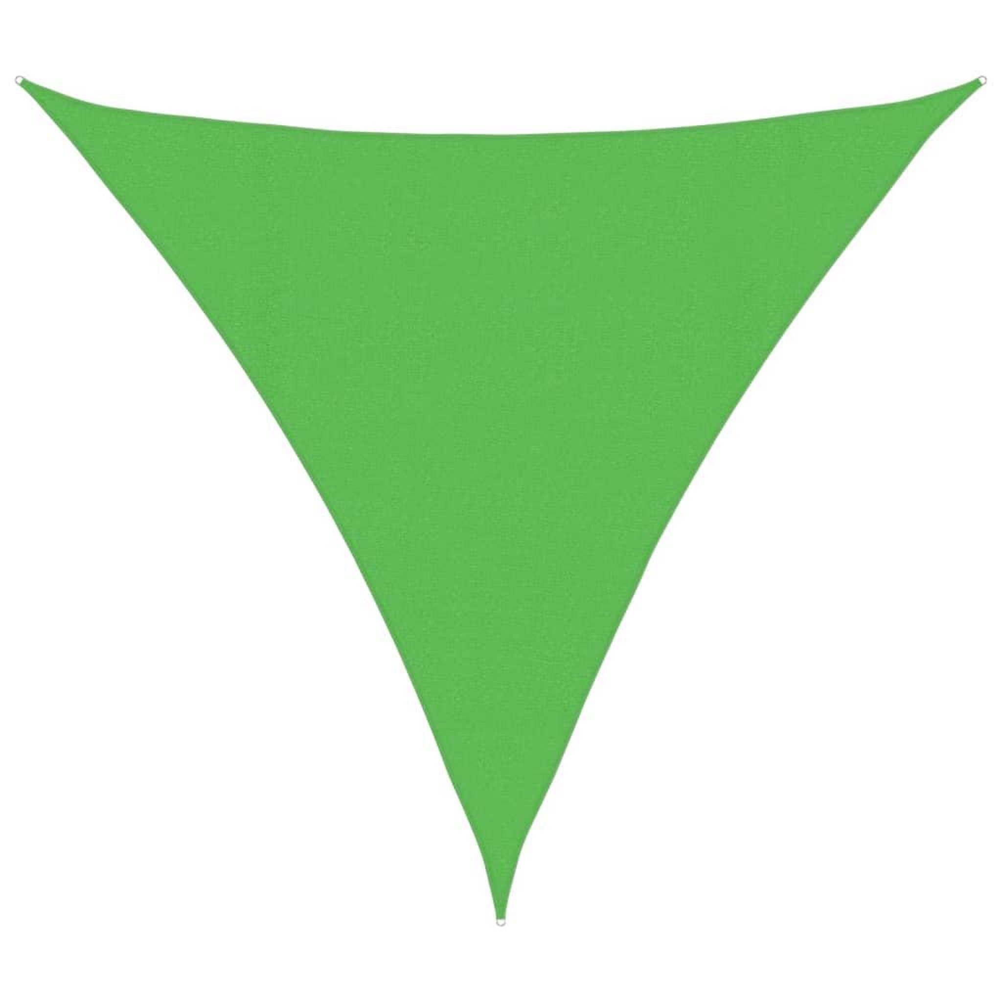 Voir la diapositive 2 : VIDAXL Voile d'ombrage 160 g/m^2 Vert clair 4x4x4 m PEHD
