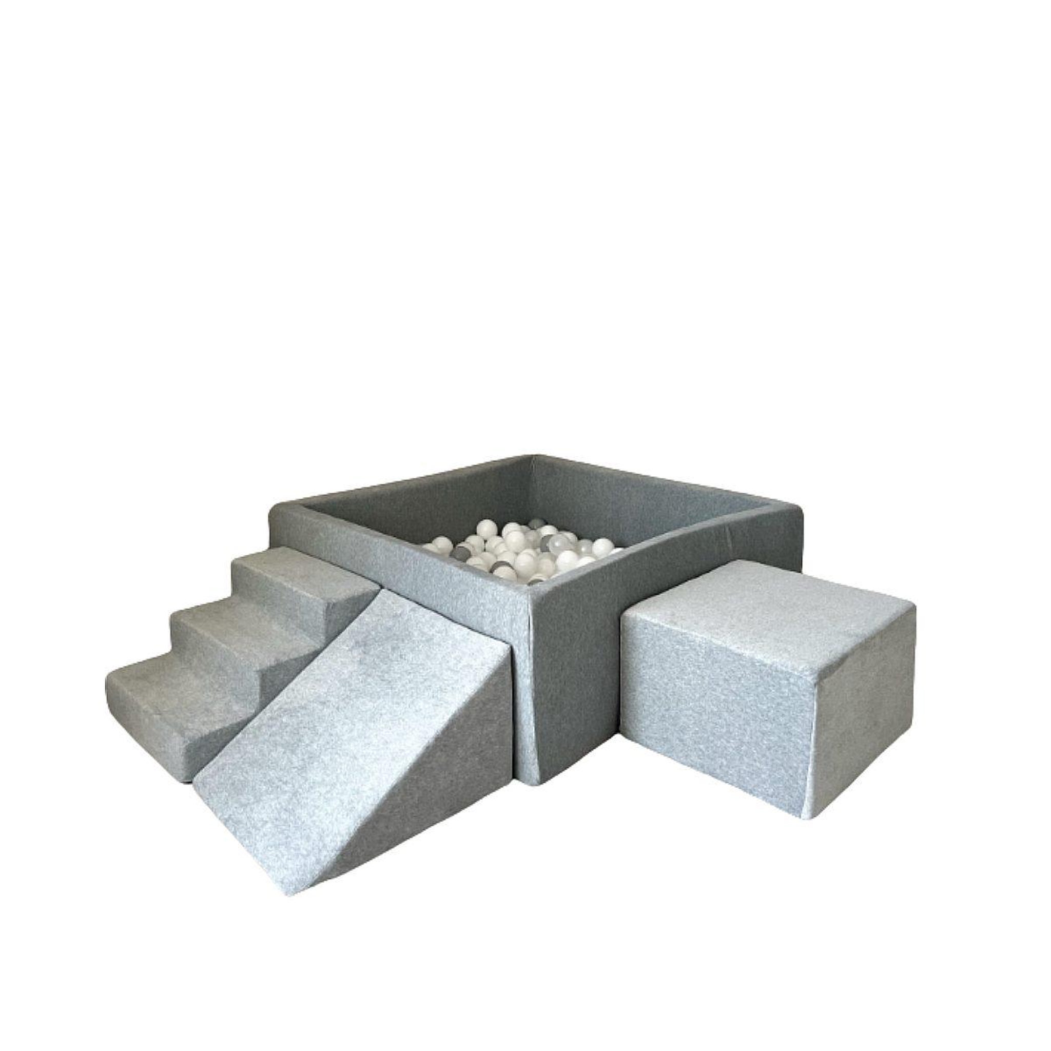MONIO FOR KIDS Ensemble de jeu en mousse gris + 400 balles