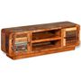 Voir la diapositive 2 : VIDAXL Meuble TV Bois de recuperation massif 120x30x40 cm