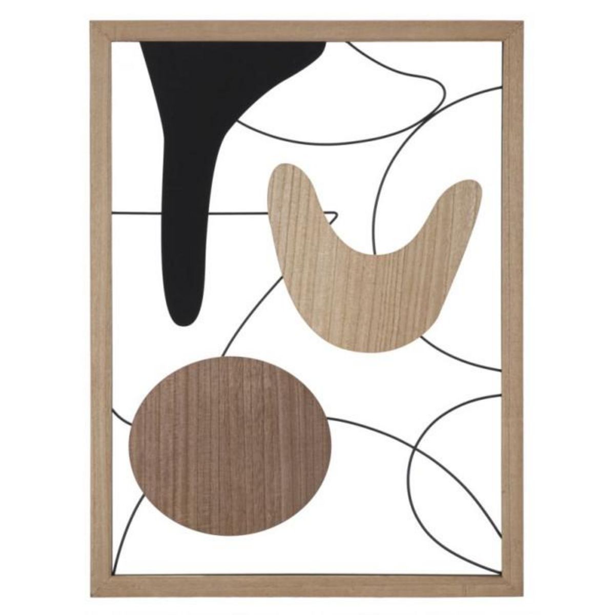 Paris Prix Décoration Murale Encadrée  Astroys  80cm Naturel
