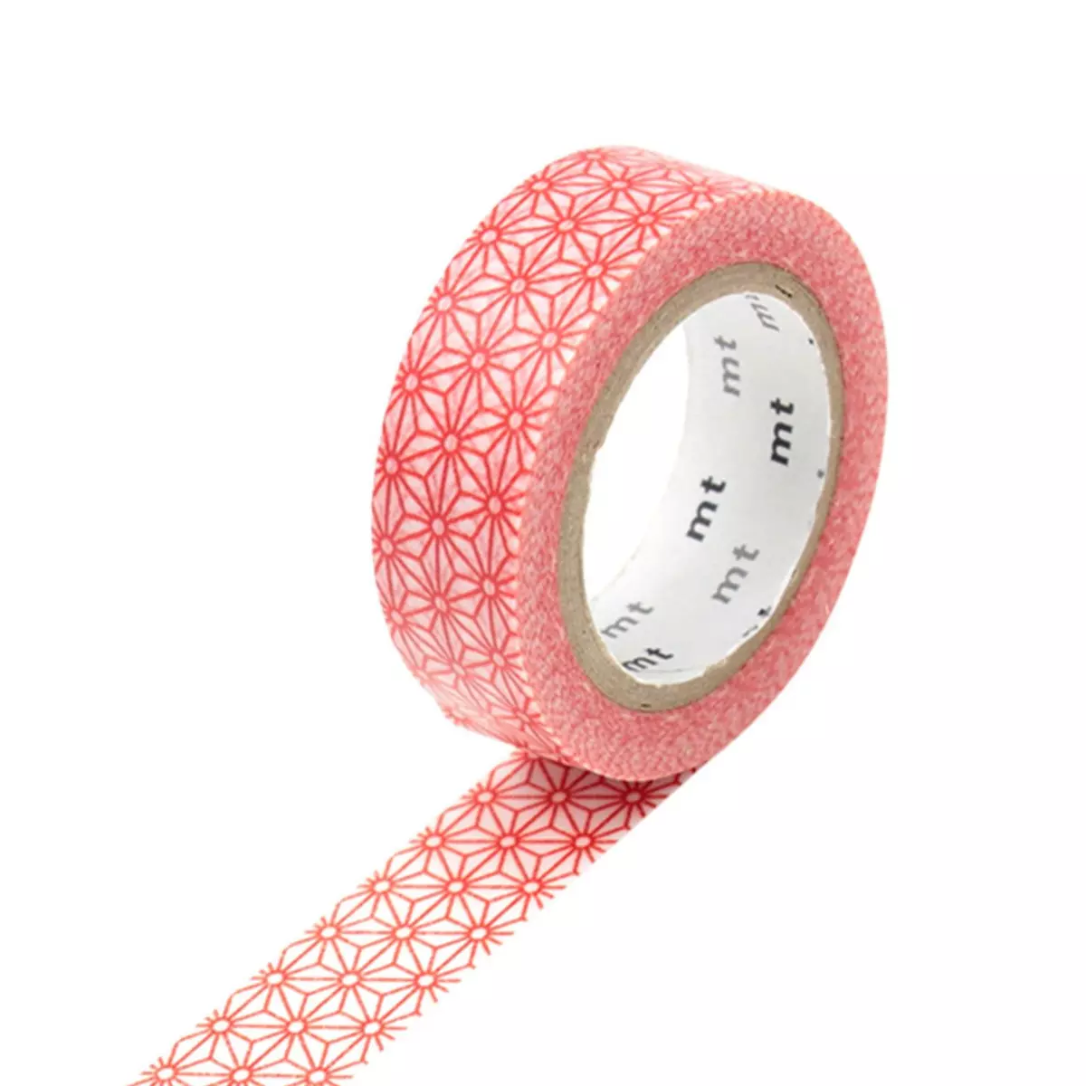 Masking Tape (MT) Masking tape étoiles rouge Asanoha Shuaka - 1,5 cm x 7 m