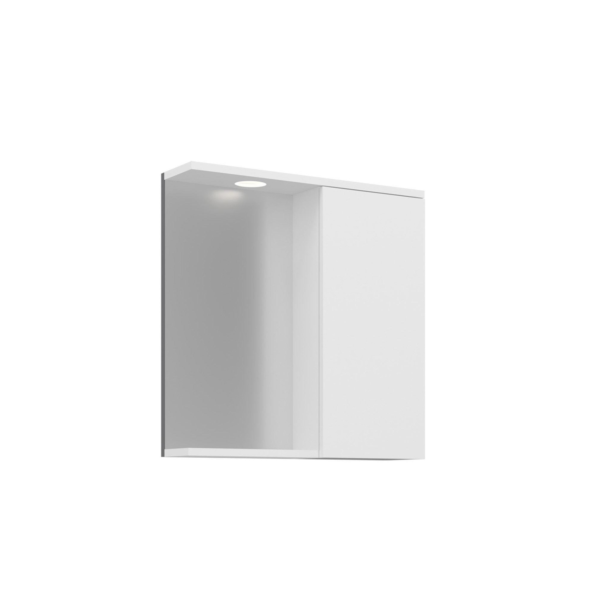 Habitat et Jardin Meuble Salle de Bain avec Miroir  Purus 65  - 63 x 18 x 68 cm - White