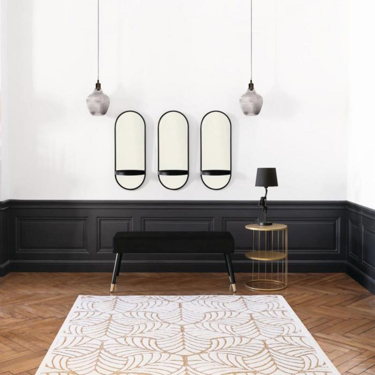 ATMOSPHERA Table d'appoint design filaire Kobu